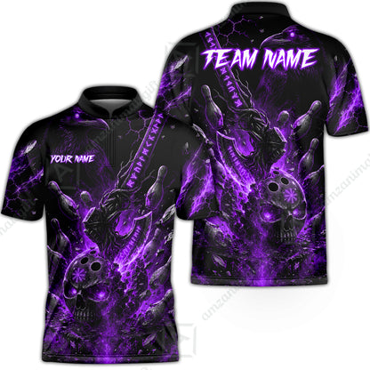 Bowling Jersey||Purple