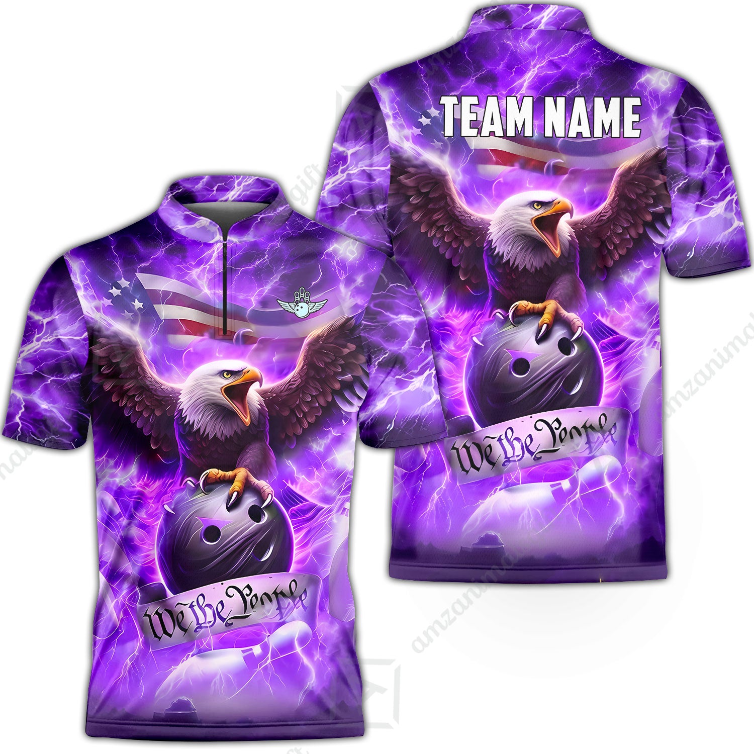 Bowling Jersey||Purple