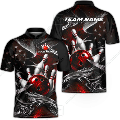 Bowling Jersey||Red