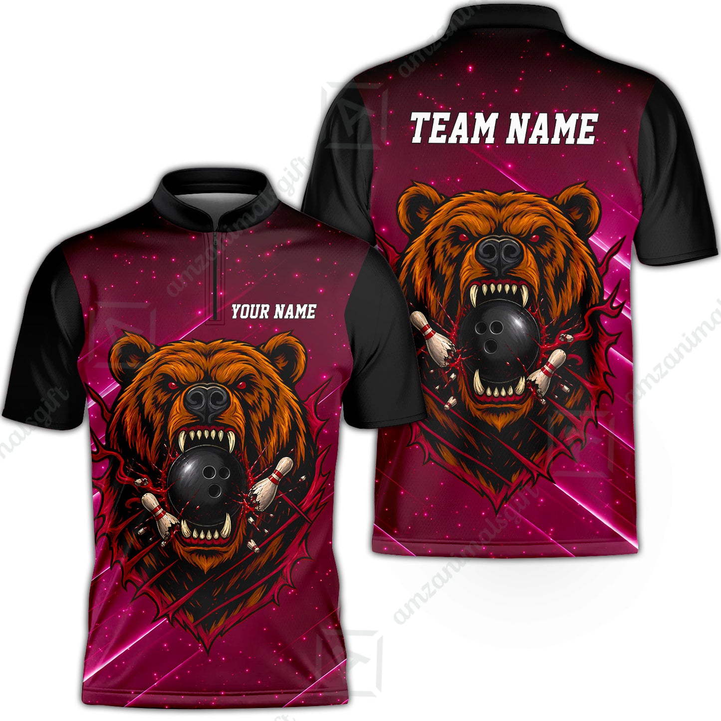 Bowling Jersey||Red