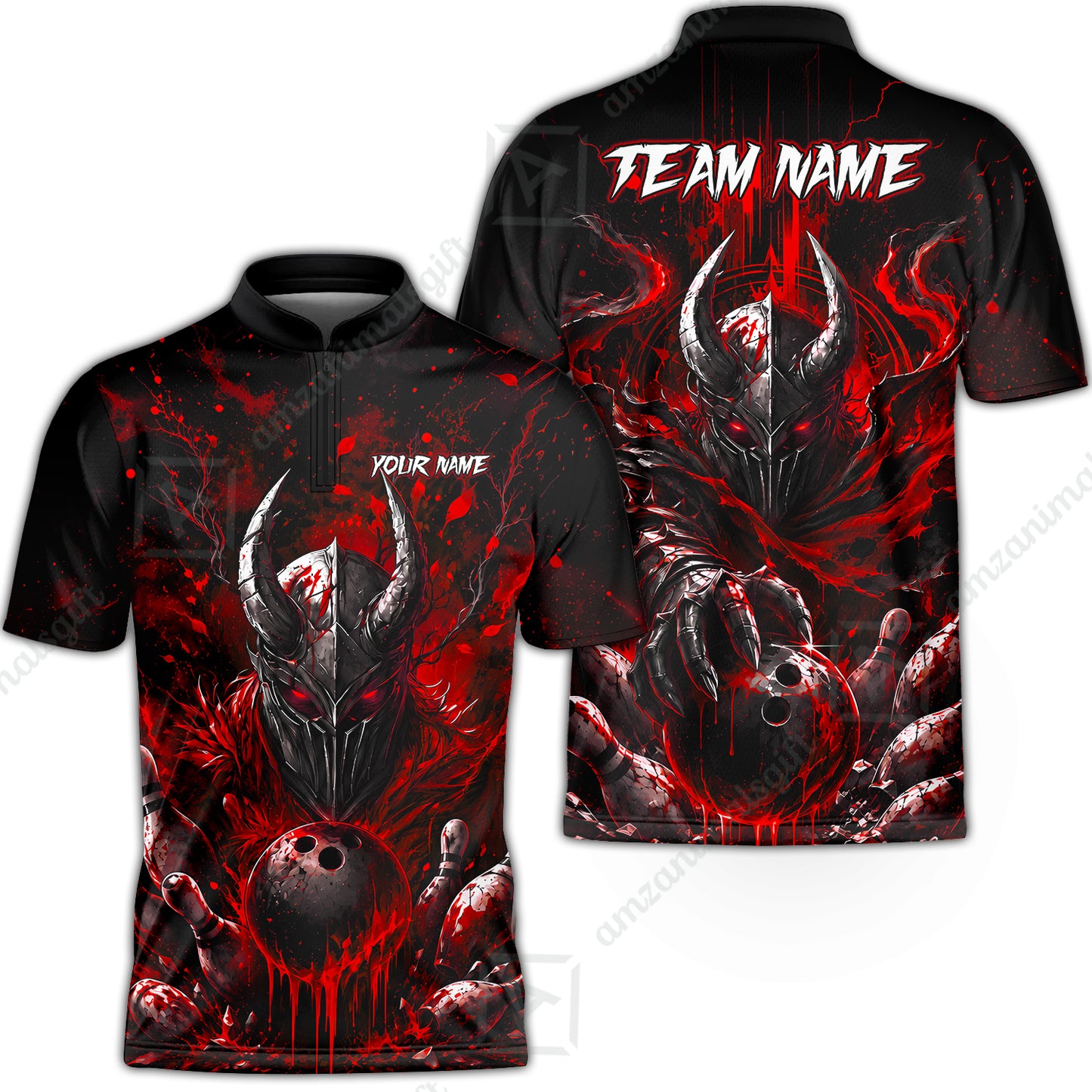Bowling Jersey||Red