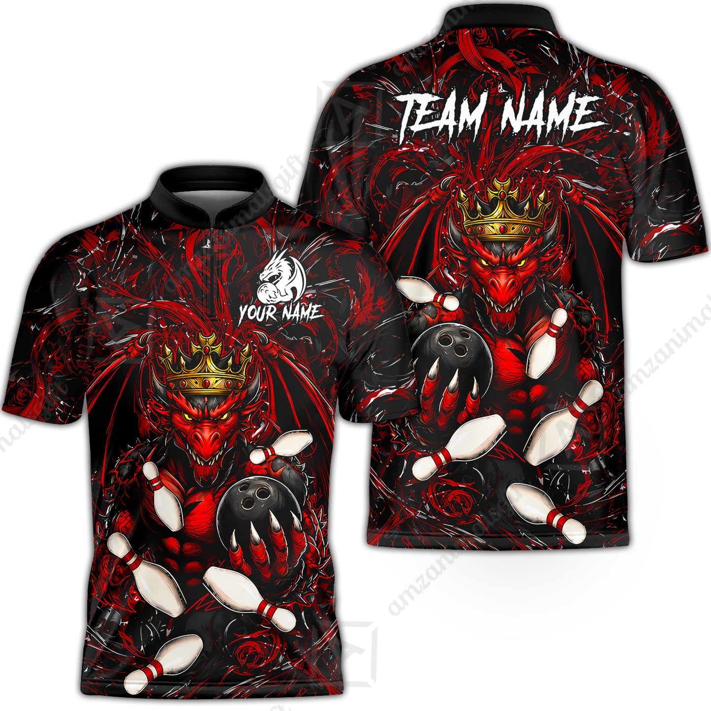 Bowling Jersey||Red