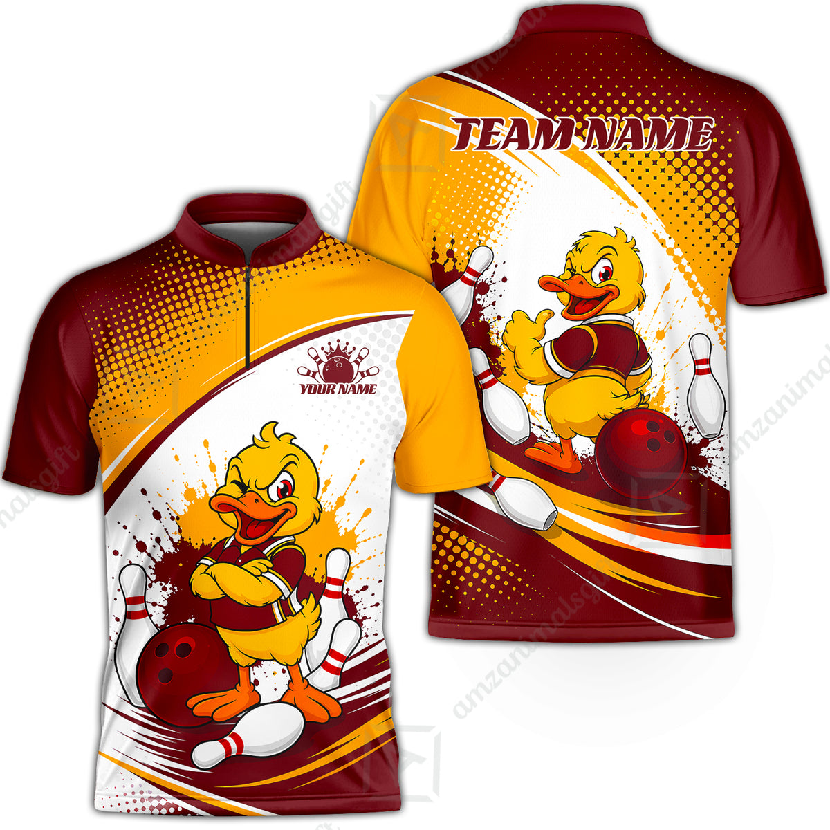 Bowling Jersey||Red