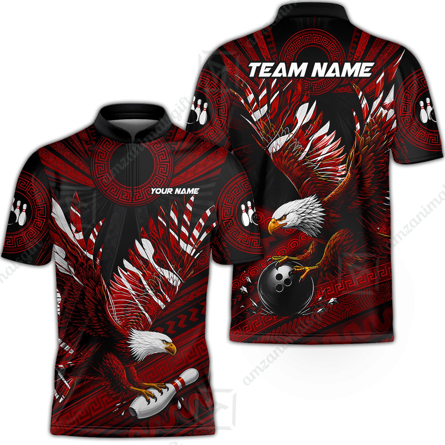 Bowling Jersey||Red