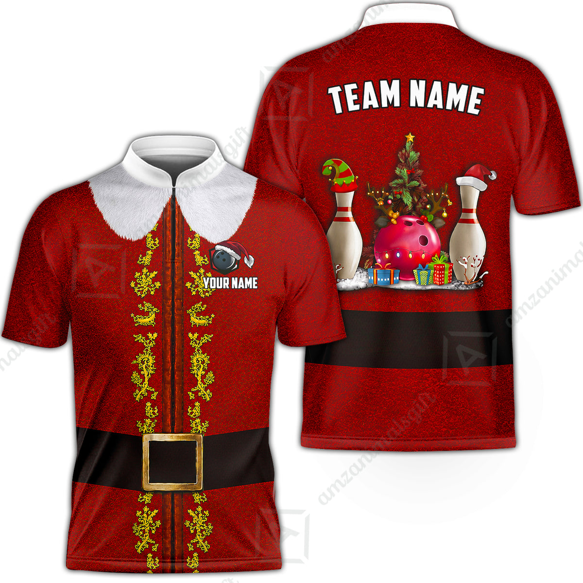 Bowling Jersey||Red
