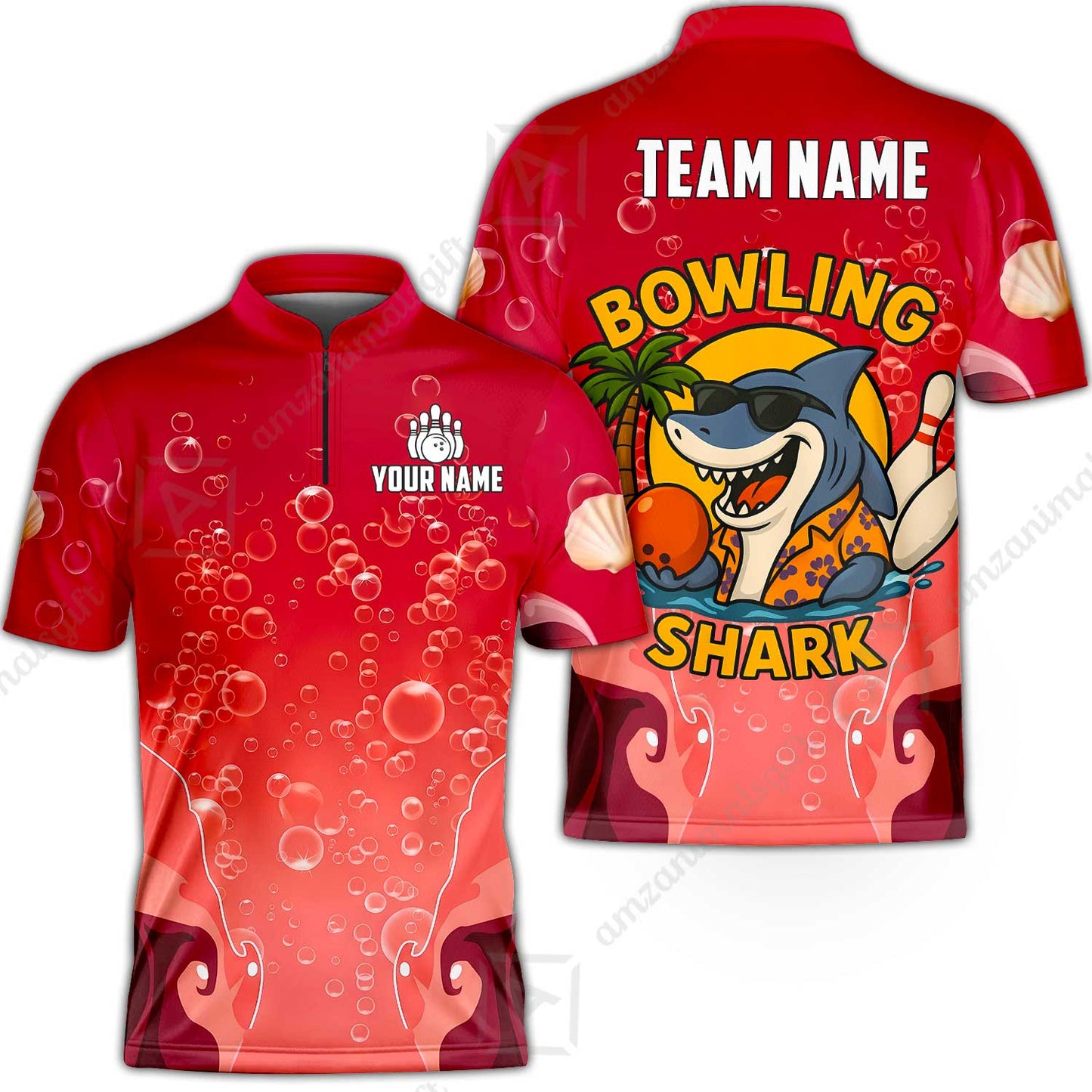 Bowling Jersey||Red