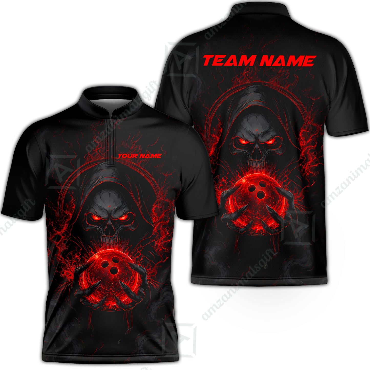 Bowling Jersey||Red