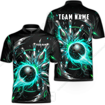 Bowling Jersey||Turquoise