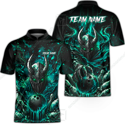 Bowling Jersey||Turquoise