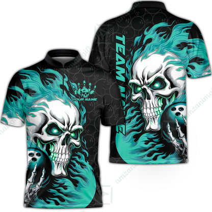 Bowling Jersey||Turquoise