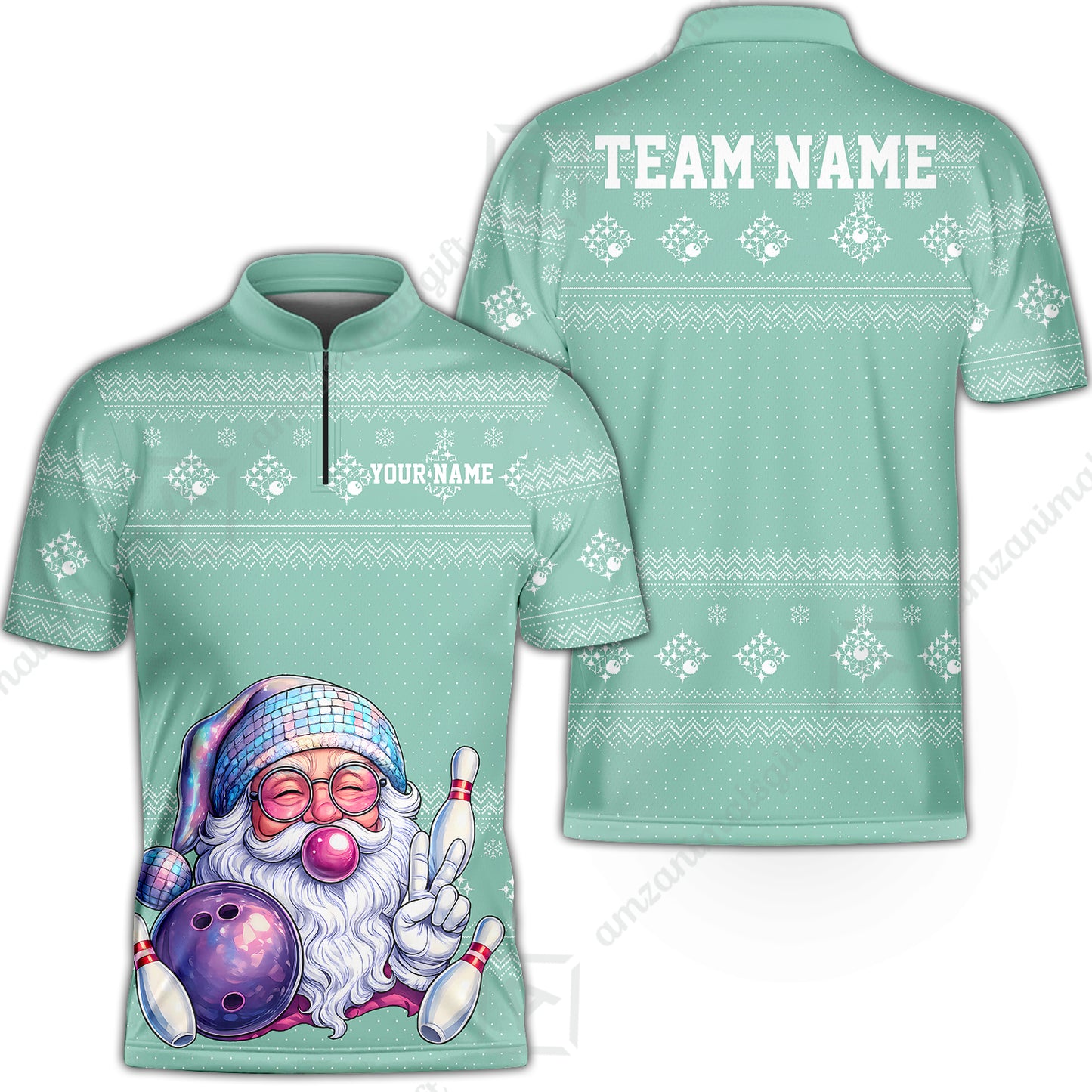 Bowling Jersey||Turquoise