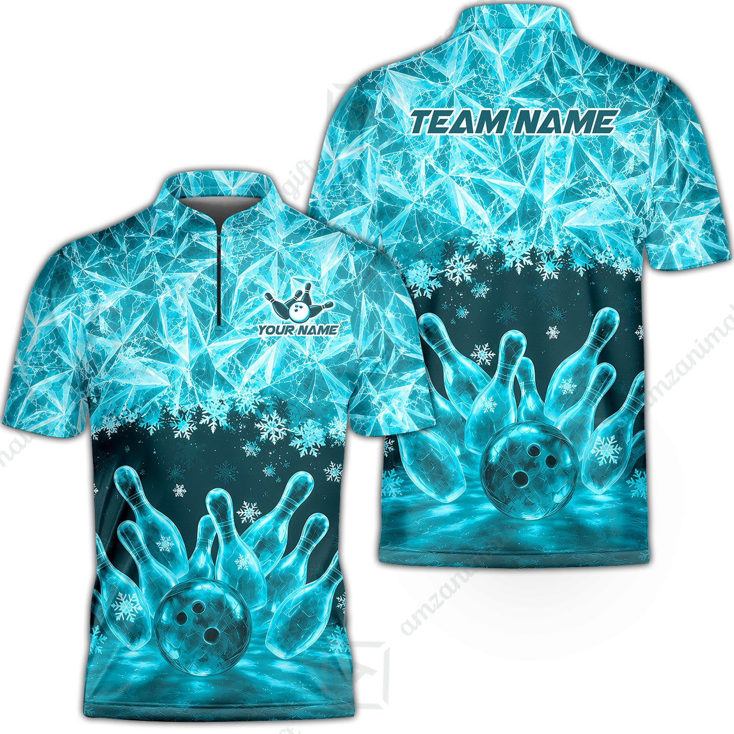 Bowling Jersey||Turquoise