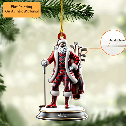 Personalized Golf  Cart  Acrylic Ornament, Golf Keychain, Car Ornament, Christmas Ornament Gifts