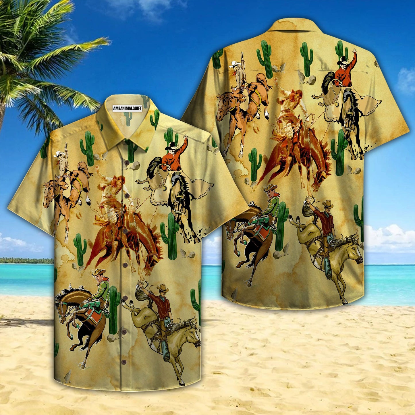 Cowboys We Ride Never Worry About The Fall Hawaiian Shirt, Kentucky Derby Horse Hawaiian Shirt - Perfect Gift For Men, Horse Lovers, Horse Racing Lover