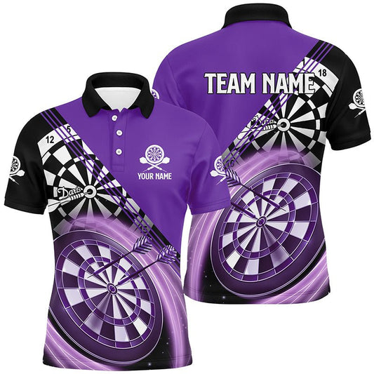 Custom Tailored Darts Team Jersey Polo Quarter-Zip Shirts, Customized Name Team Name Darts Team Jerseys Uniform