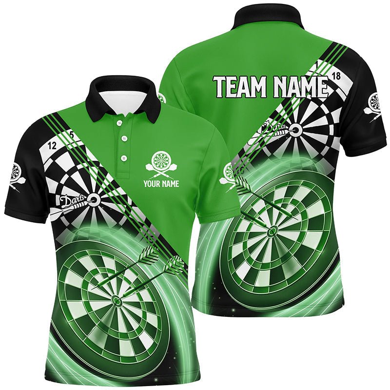 Custom Tailored Darts Team Jersey Polo Quarter-Zip Shirts, Customized Name Team Name Darts Team Jerseys Uniform