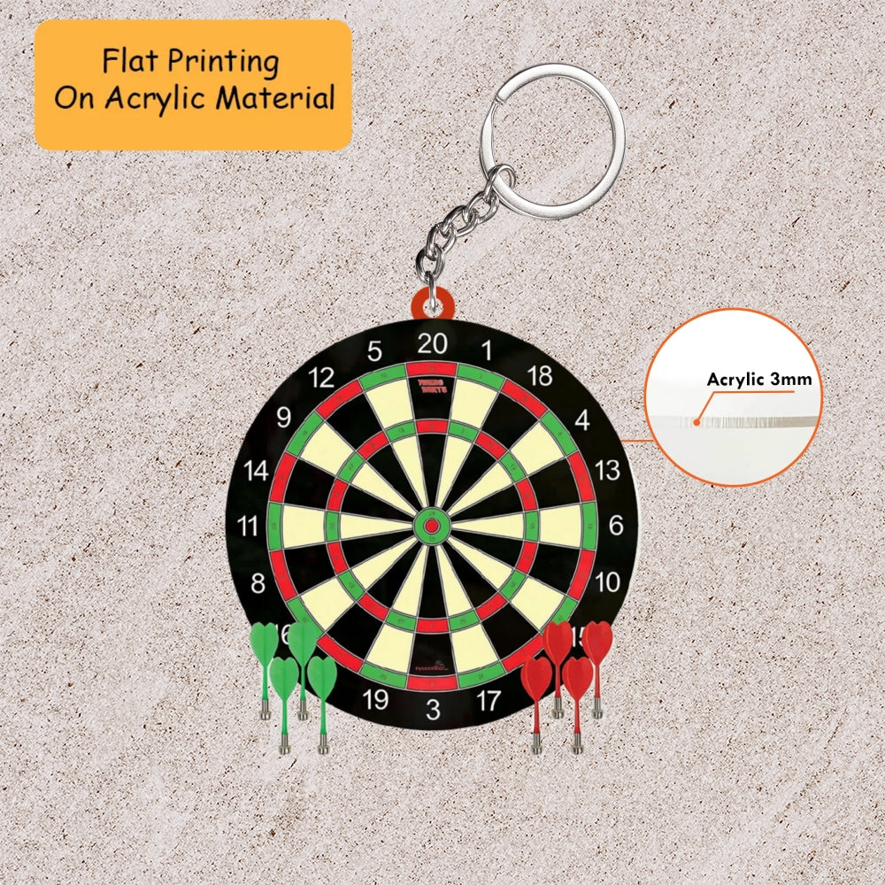 Personalized Christmas Dart Ornament, Darts With Dart Board Christmas, Custom Ornament Christmas Gift, Keychain Dart Christmas, Car Ornament Dart Christmas