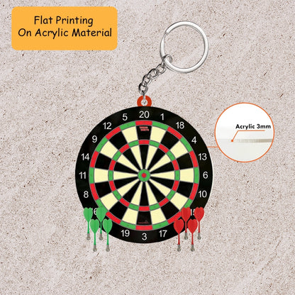 Personalized Christmas Dart Ornament, Darts With Dart Board Christmas, Custom Ornament Christmas Gift, Keychain Dart Christmas, Car Ornament Dart Christmas