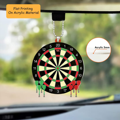 Personalized Christmas Dart Ornament, Darts With Dart Board Christmas, Custom Ornament Christmas Gift, Keychain Dart Christmas, Car Ornament Dart Christmas