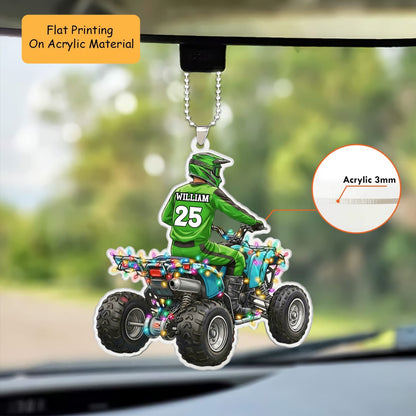 Personalized Quad Bikes Christmas Ornament, Quad Bikes Rider, Custom Ornament Christmas Gift, Keychain Quad Bikes, Car Ornament Quad Bikes