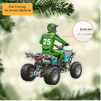 Personalized Quad Bikes Christmas Ornament, Quad Bikes Rider, Custom Ornament Christmas Gift, Keychain Quad Bikes, Car Ornament Quad Bikes