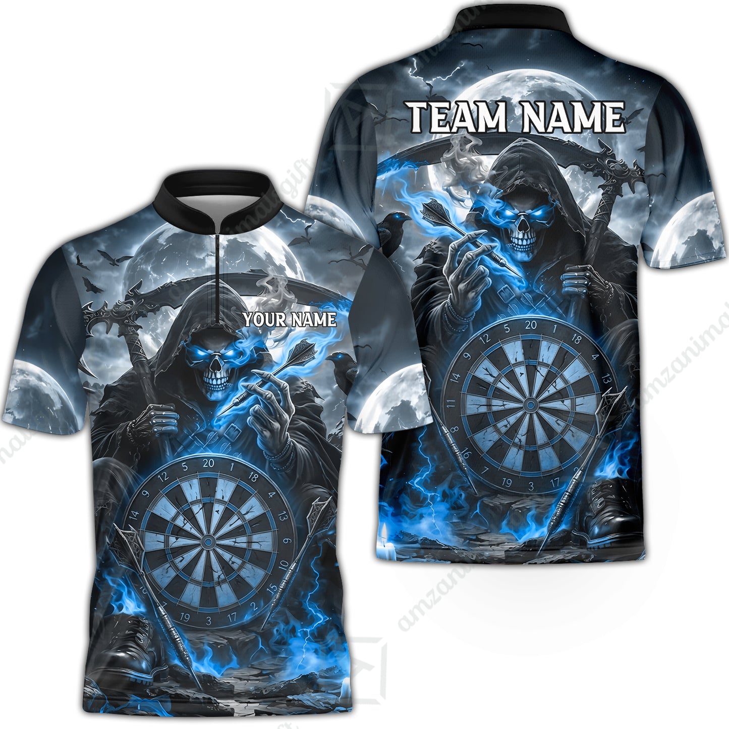 Bowling Jersey||Blue