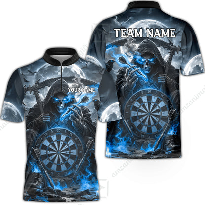 Bowling Jersey||Blue