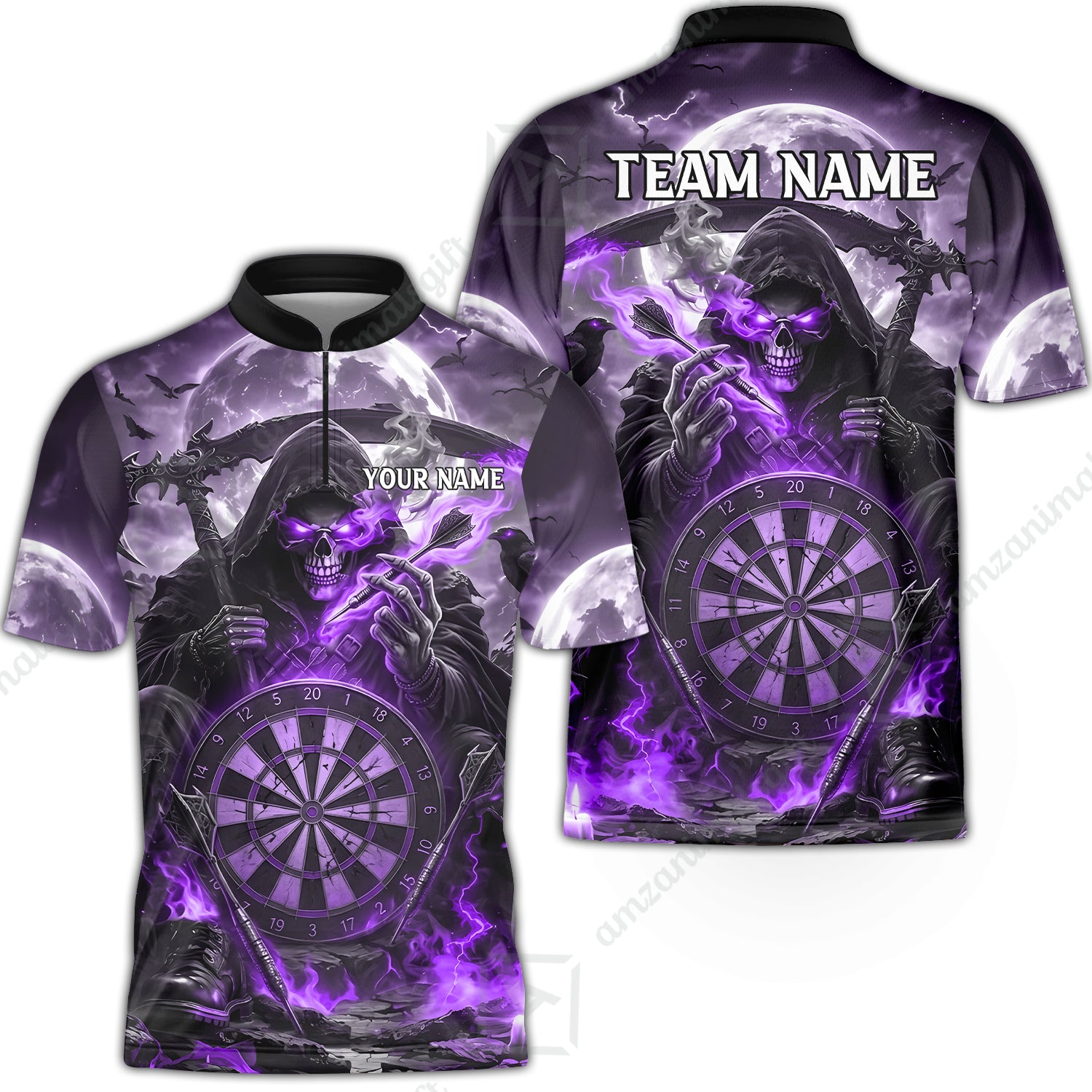 Bowling Jersey||Purple