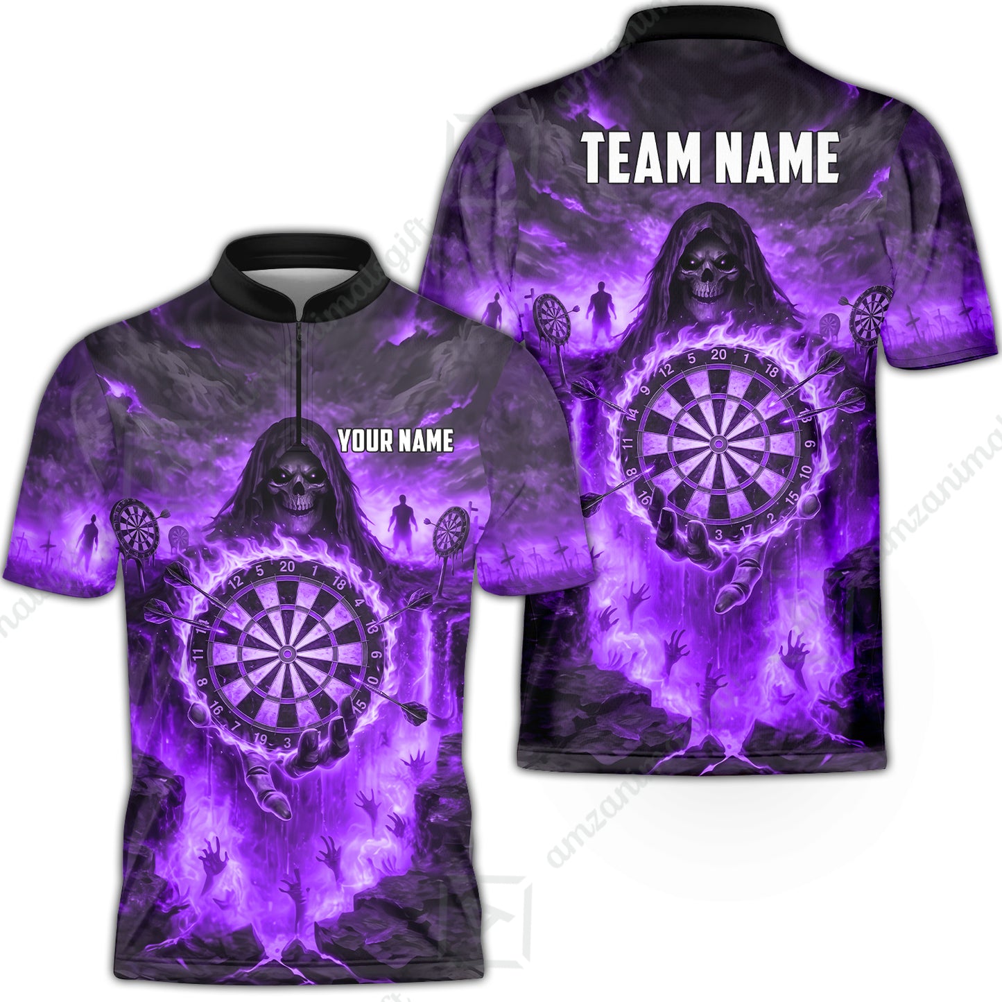 Bowling Jersey||Purple
