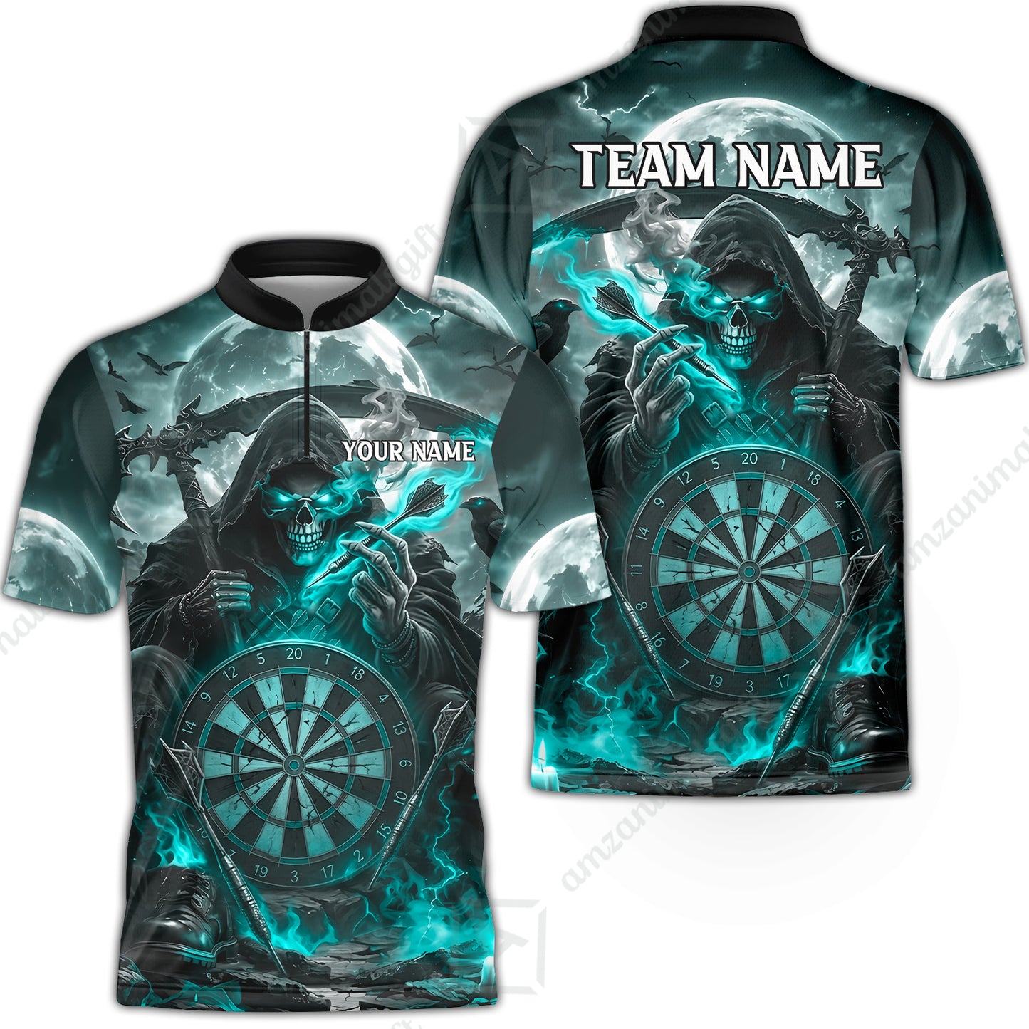 Bowling Jersey||Turquoise