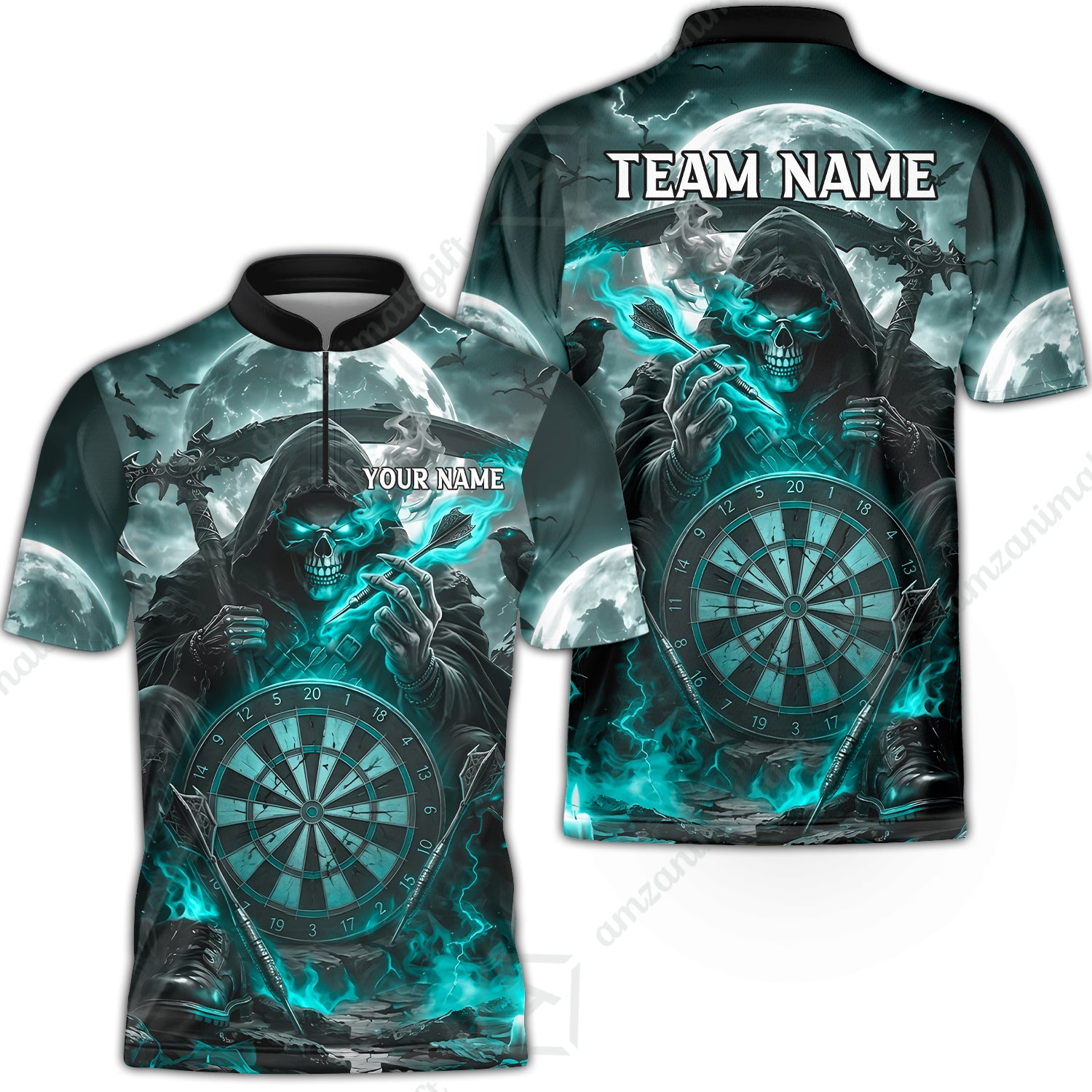 Bowling Jersey||Turquoise