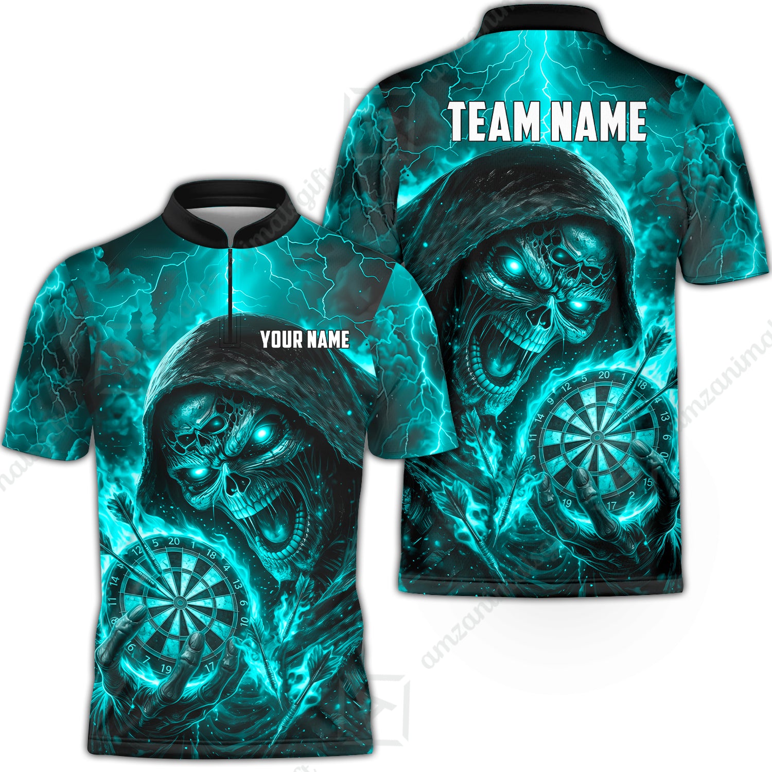 Bowling Jersey||Turquoise
