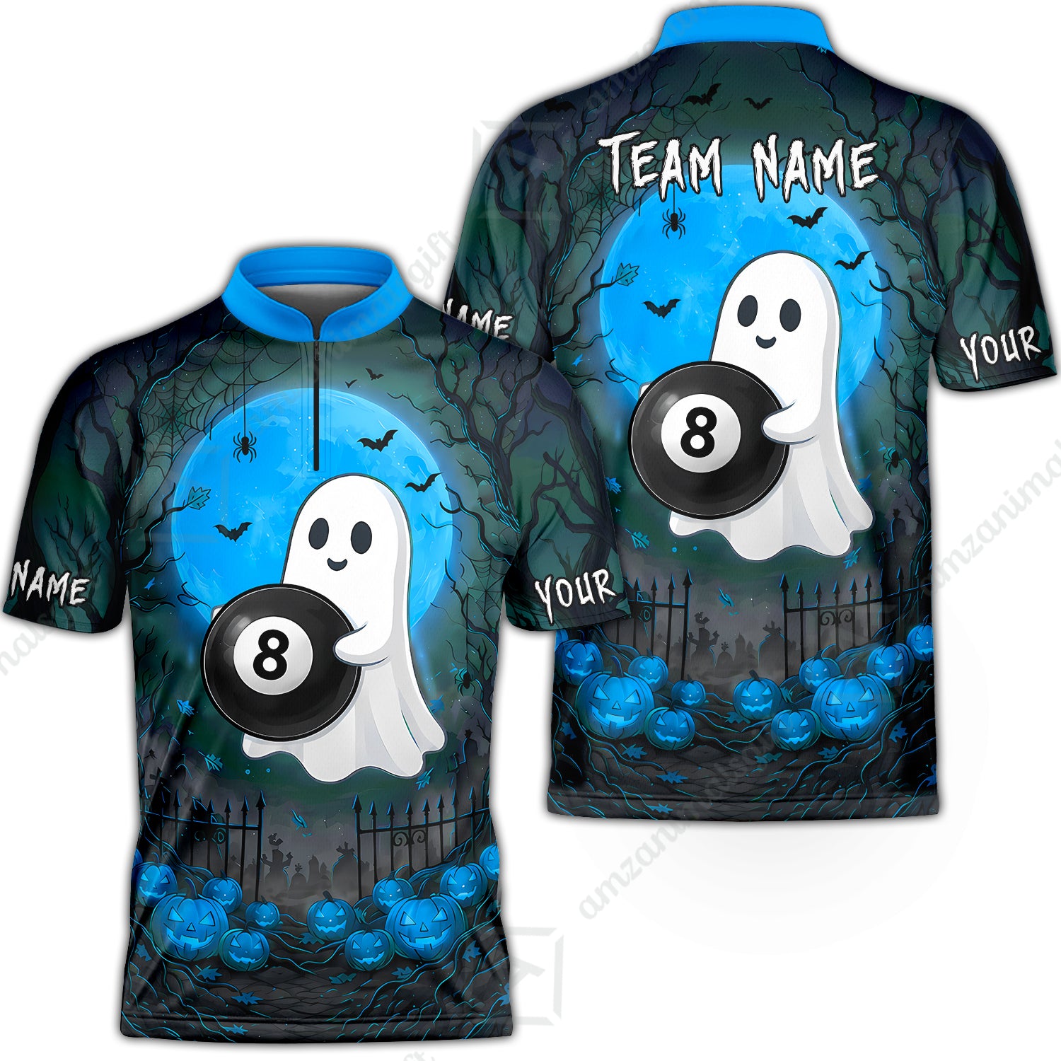 Bowling Jersey||Blue