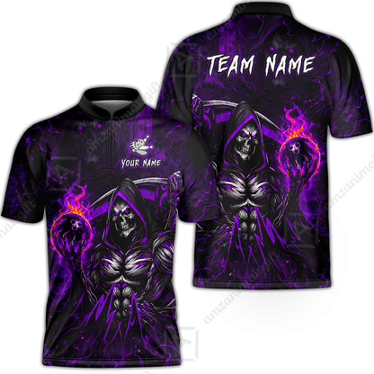 Bowling Jersey||Purple