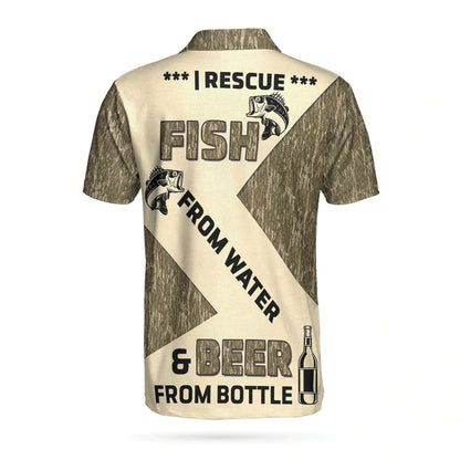 Camo Fishaholic Custom Polo Shirt, Personalized Fishing Polo Shirt For Men I Don't Fish To Add Days To My Life Shirt