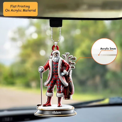 Personalized Golf  Cart  Acrylic Ornament, Golf Keychain, Car Ornament, Christmas Ornament Gifts