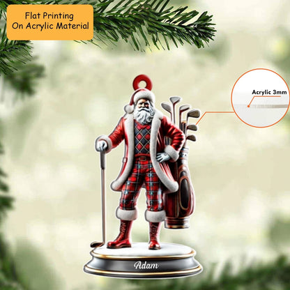 Personalized Golf  Cart  Acrylic Ornament, Golf Keychain, Car Ornament, Christmas Ornament Gifts