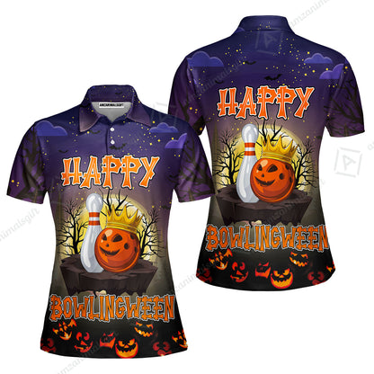 Bowling Hawaiian Shirt, Halloween Bowling Happy Bowlinween Aloha Hawaiian Shirts For Men and Women - Gift For Bowling Lovers, Friend, Family