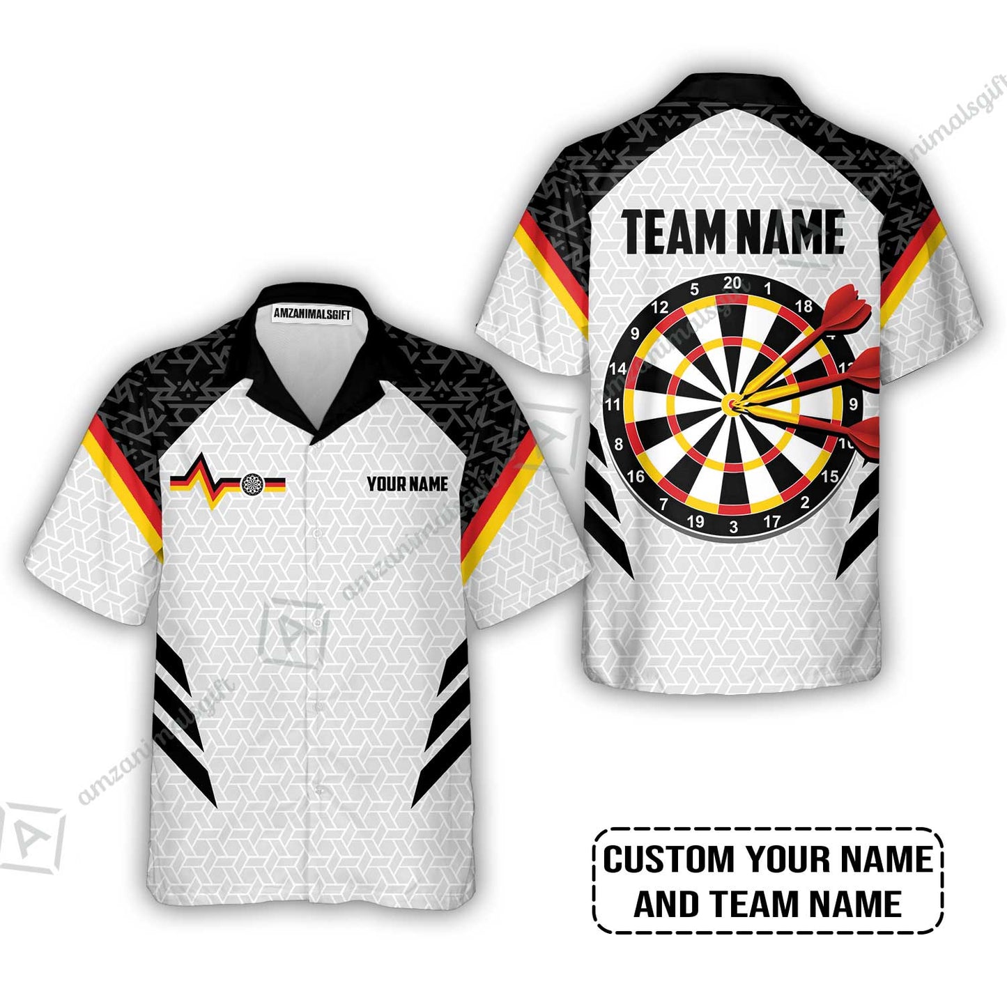 Custom Germany Darts Long Polo Shirt, Personalized Darts For Team Long Polo Shirt