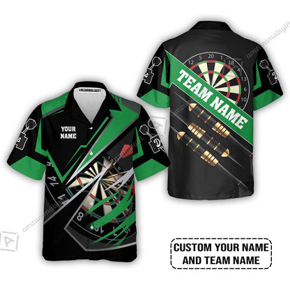 Personalized Darts Long Polo Shirt - Custom Name & Team Name Darts Long Polo Shirt