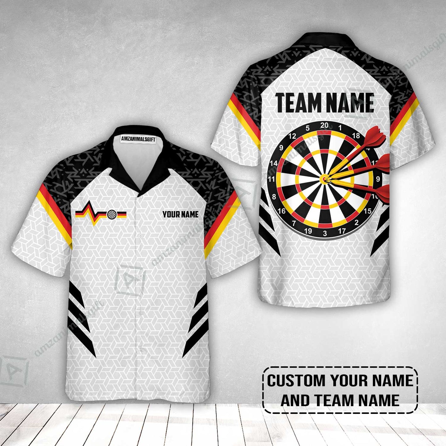 Custom Germany Darts Hawaiian Shirt, Personalized Darts For Team Hawaiian Shirt