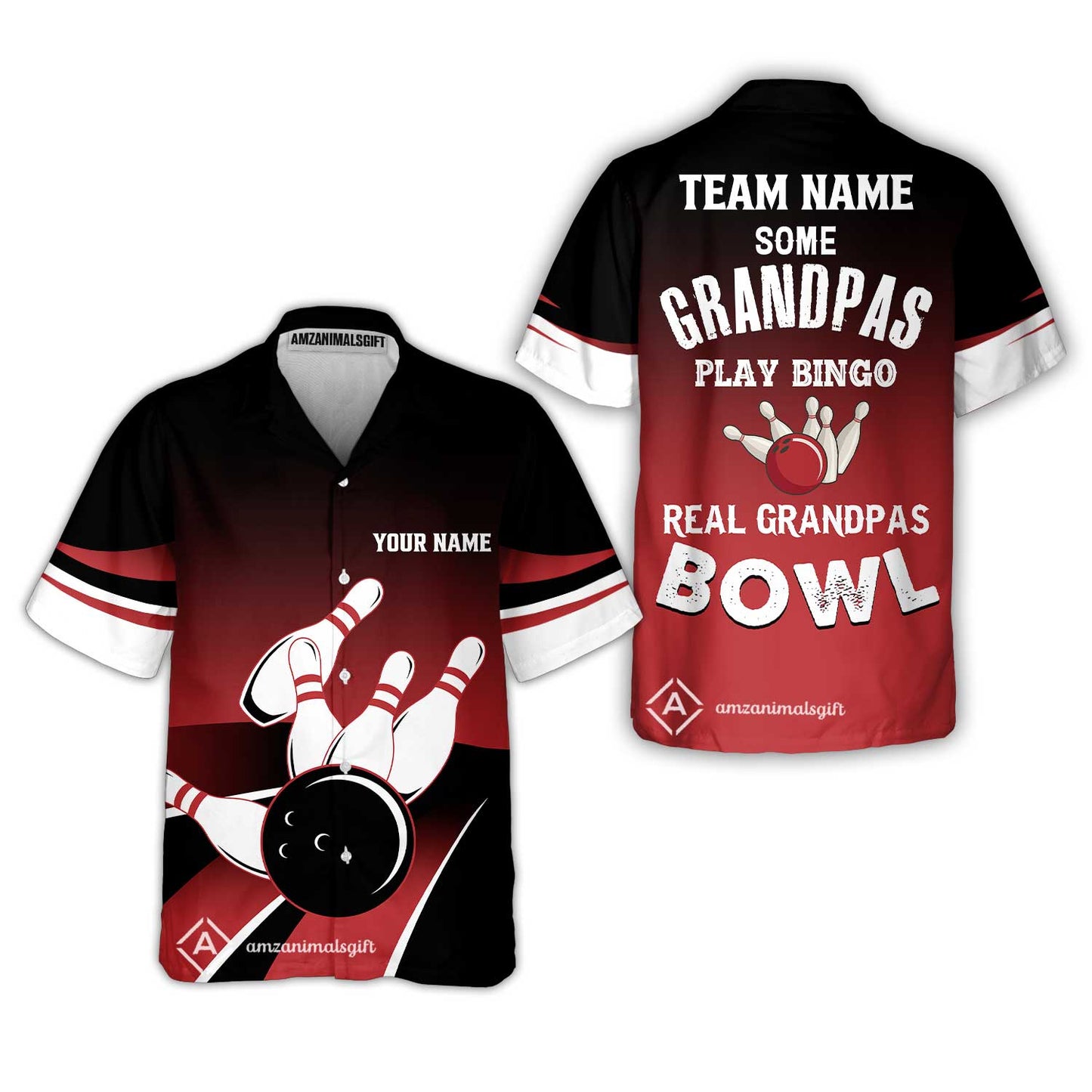 Bowling Men Polo Shirt - Some Grandpas Play Bingo Bowling Polo Shirt - Gift For Friend, Family, Bowling Lovers, Grandpa