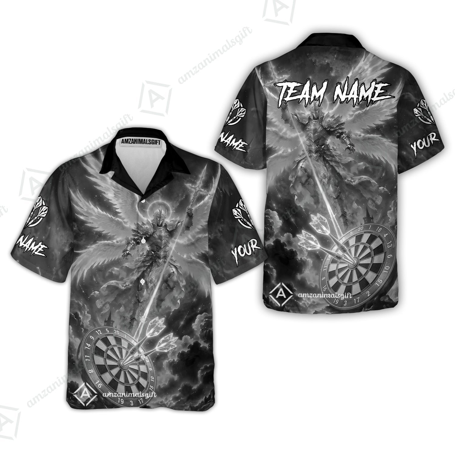 Hawaiian Shirt||Gray