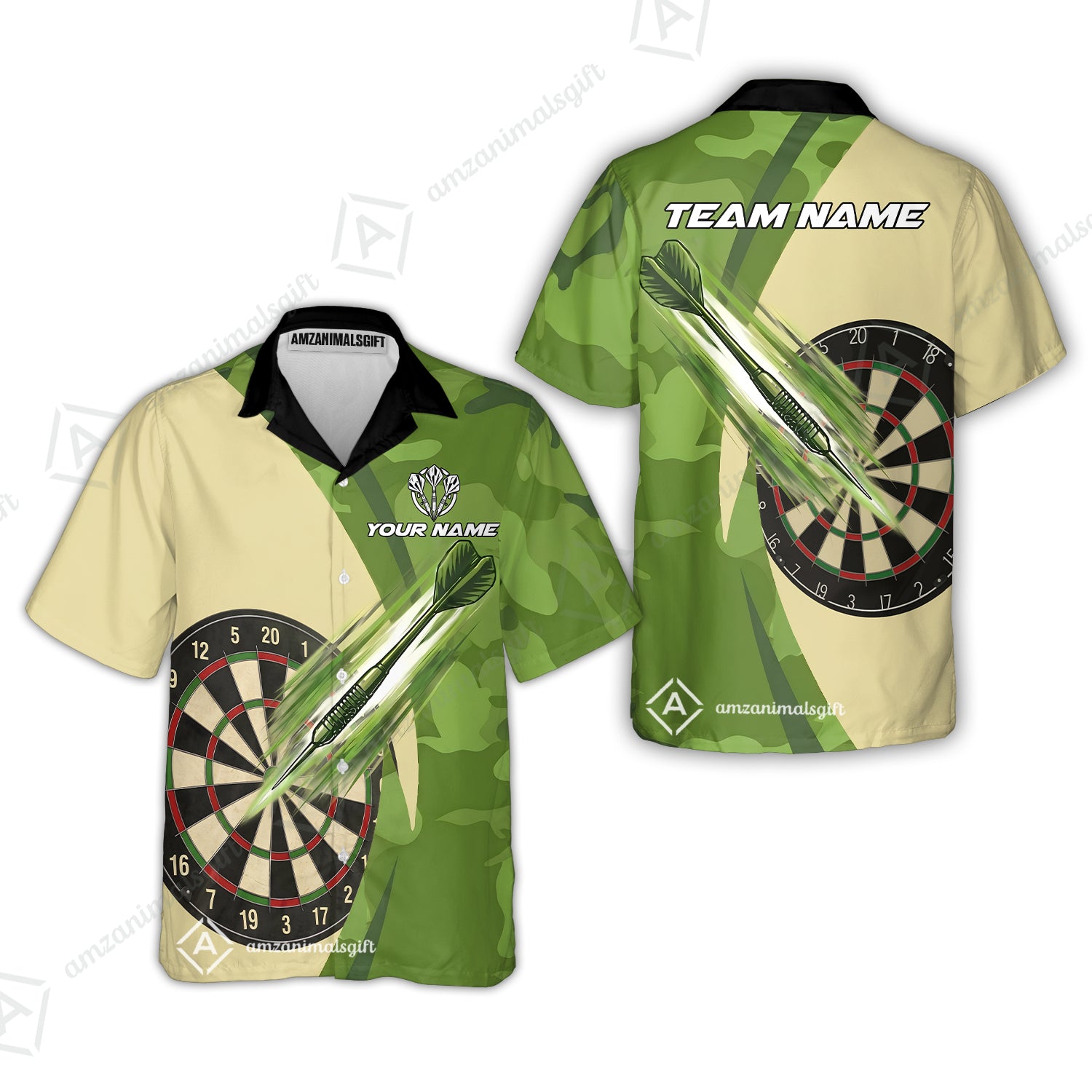 Hawaiian Shirt||Green