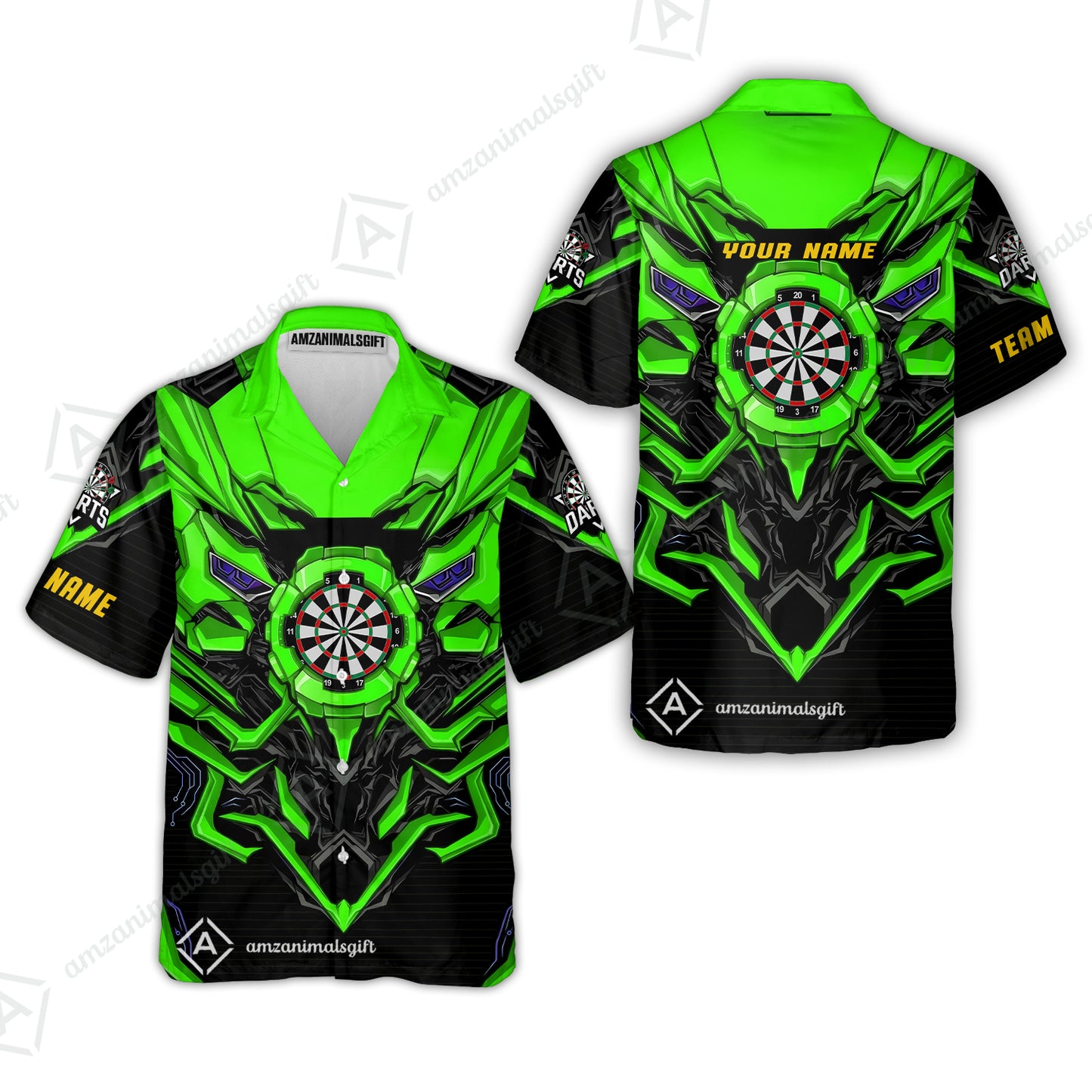 Hawaiian Shirt||Green