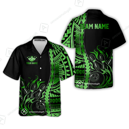 Hawaiian Shirt||Green