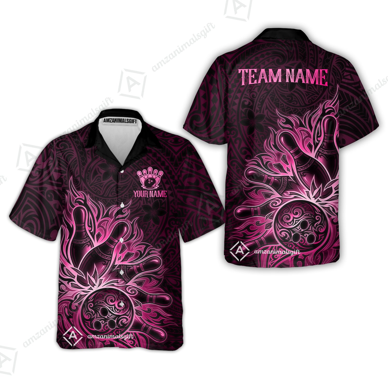 Hawaiian Shirt||Pink