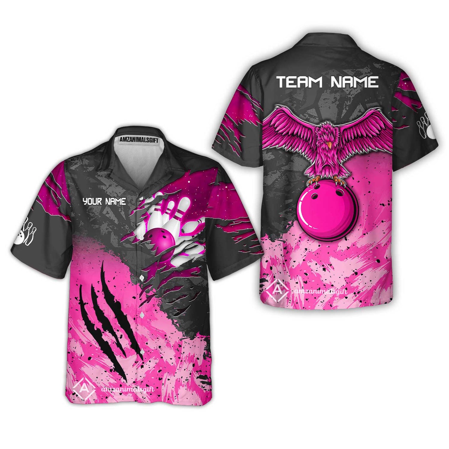 Hawaiian Shirt||Pink