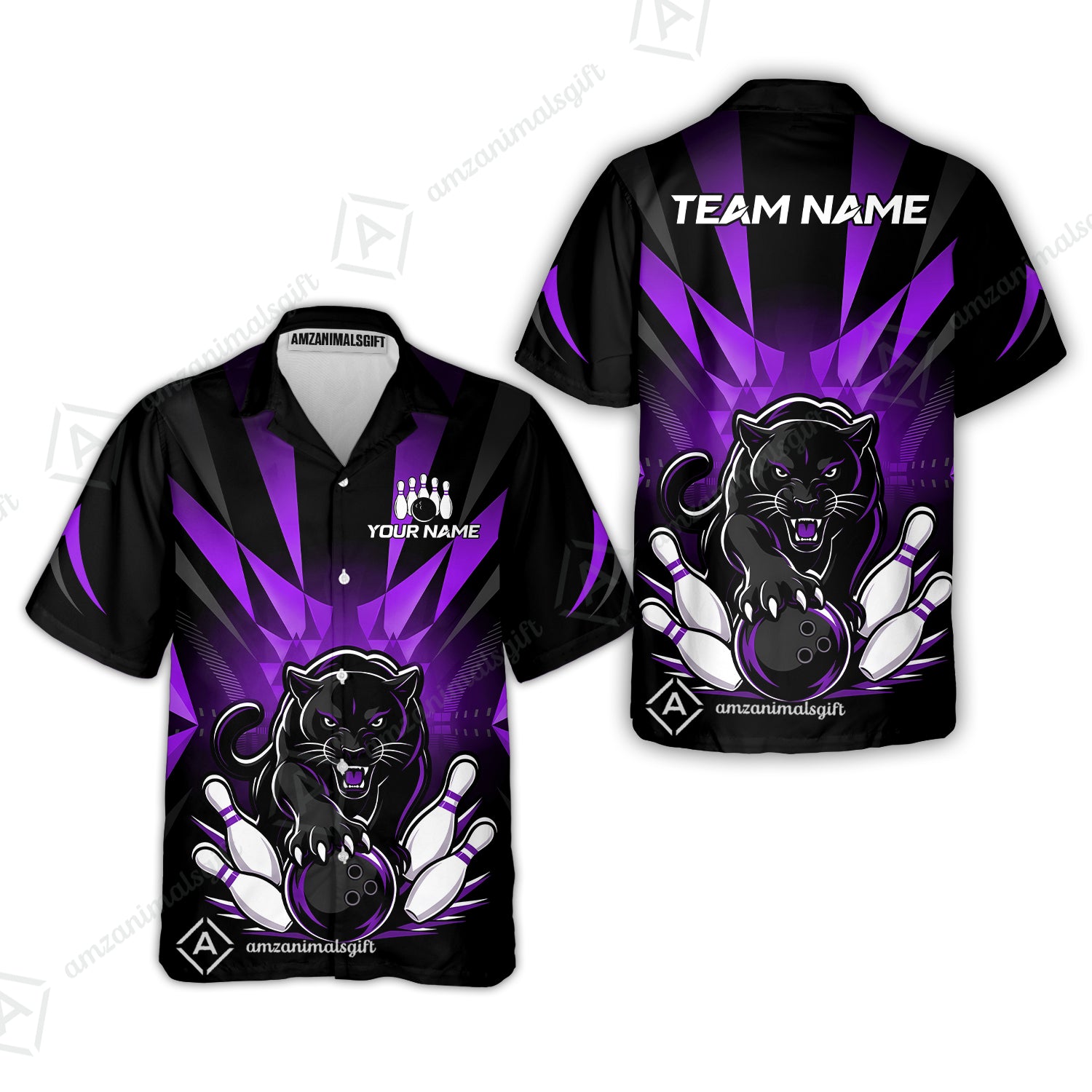 Hawaiian Shirt||Purple
