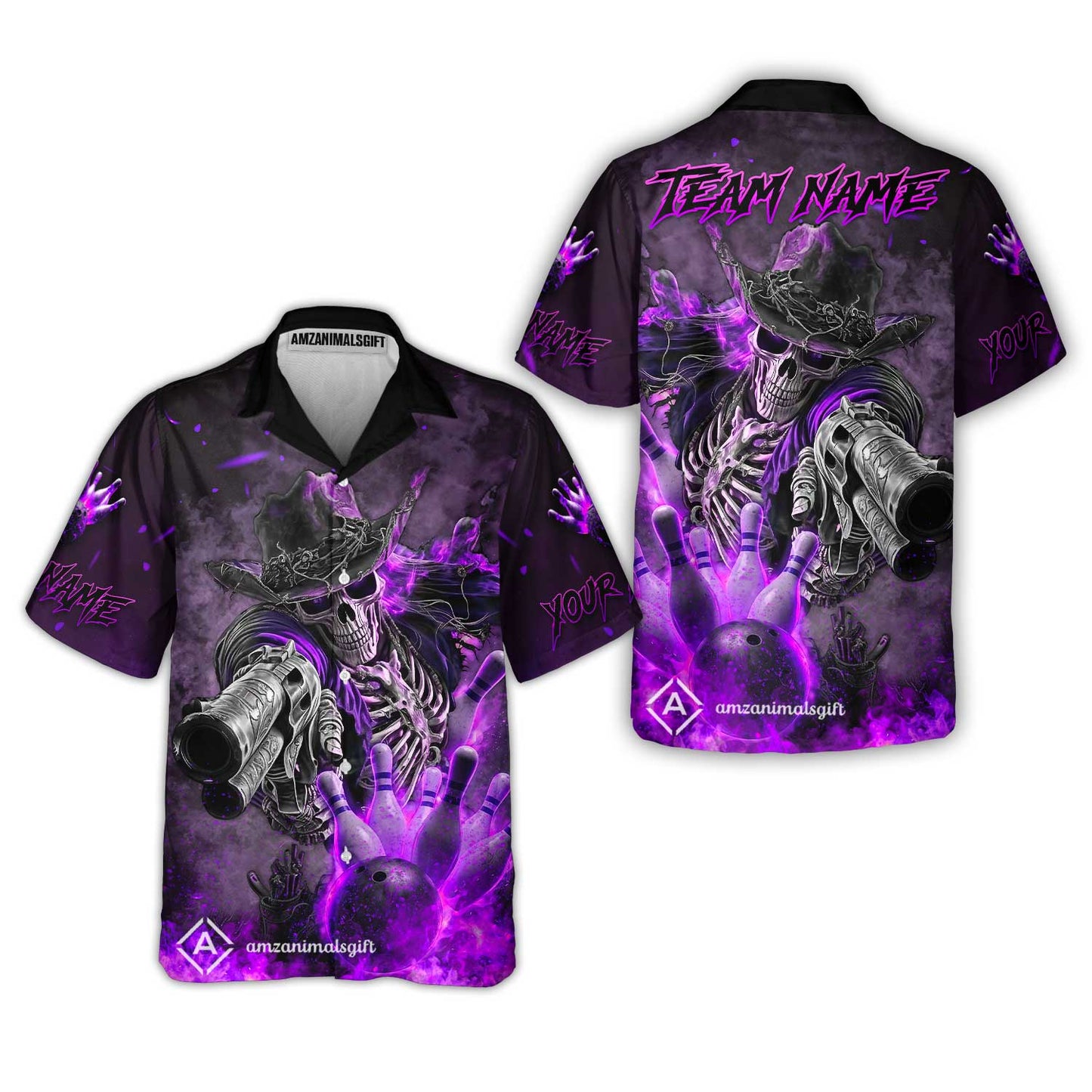 Hawaiian Shirt||Purple